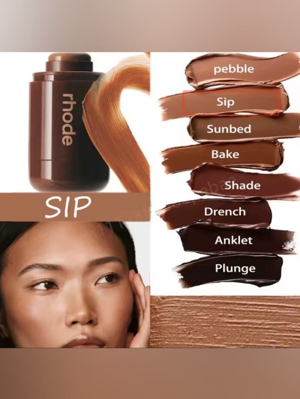 RHODE Pocket Bronzer Stick — Shade Sip